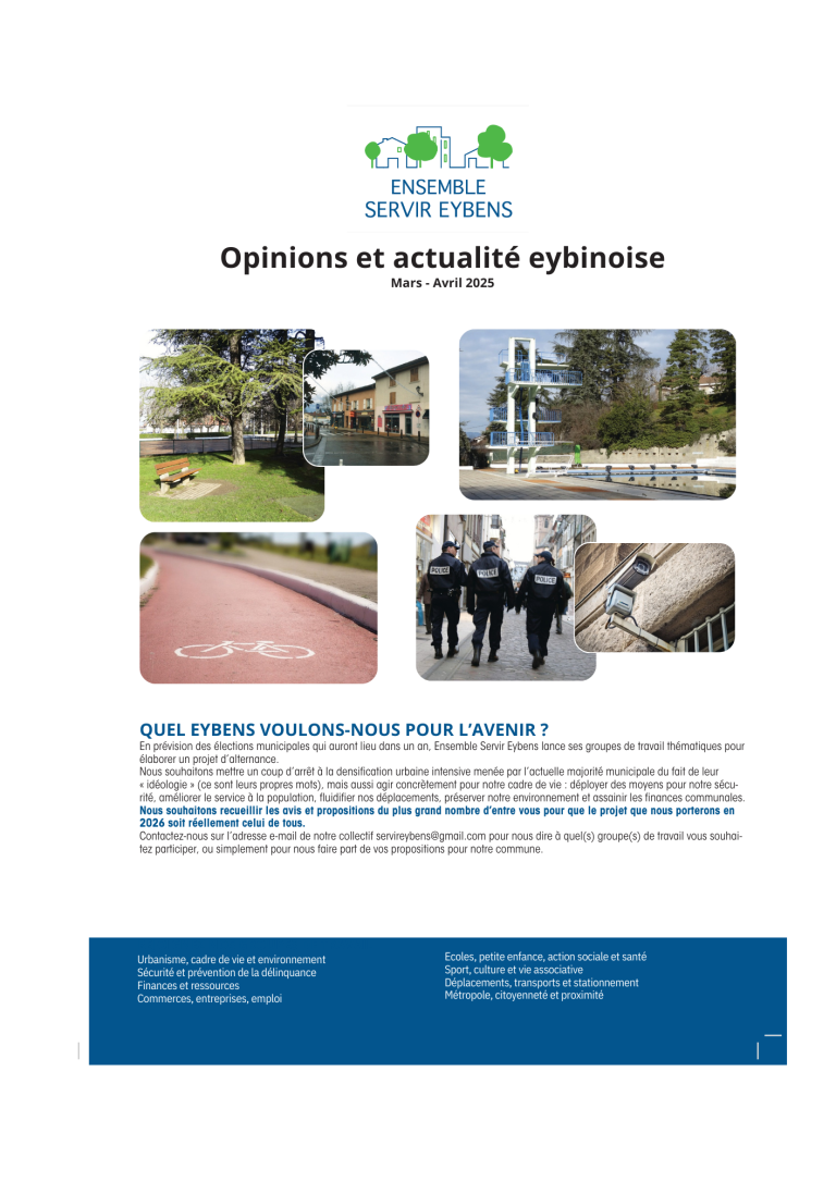 Quel avenir voulons nous pour Eybens? [gazette mars-avril 2025]